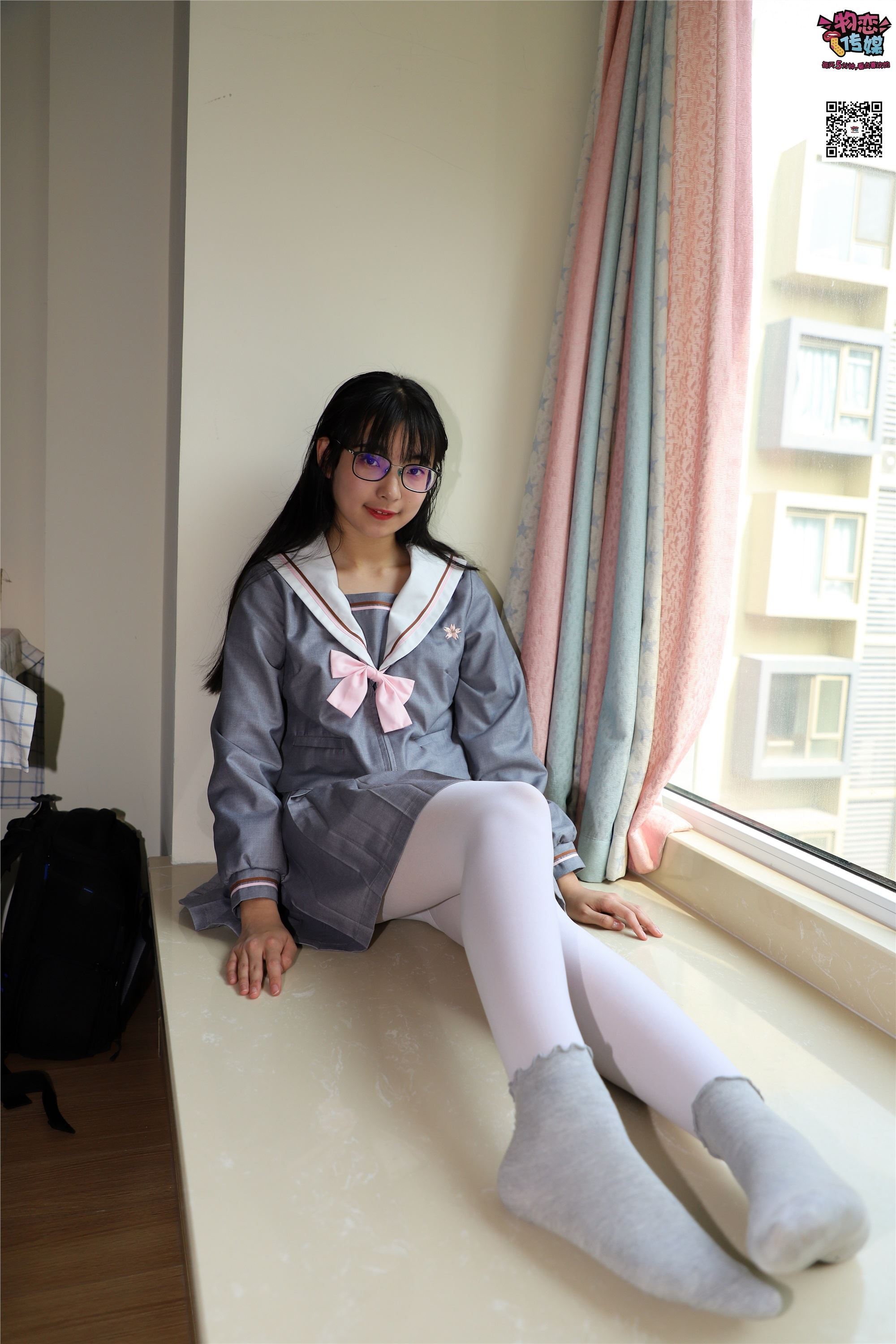 Love media No.005 JK uniform high school little sister, cotton stockings and silk stockings